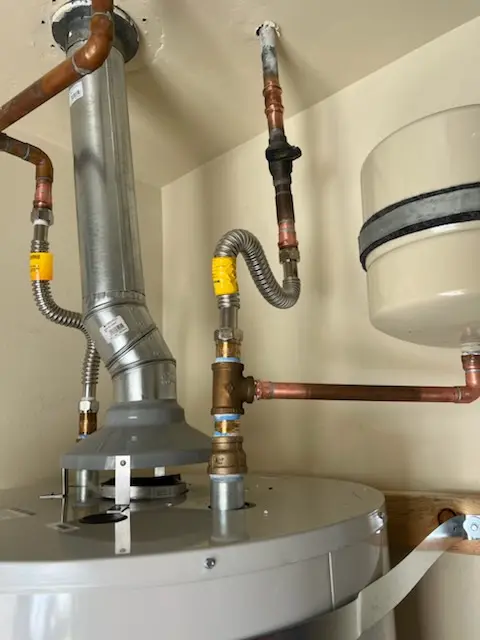 Water heater installation and plumbing repair in Bally